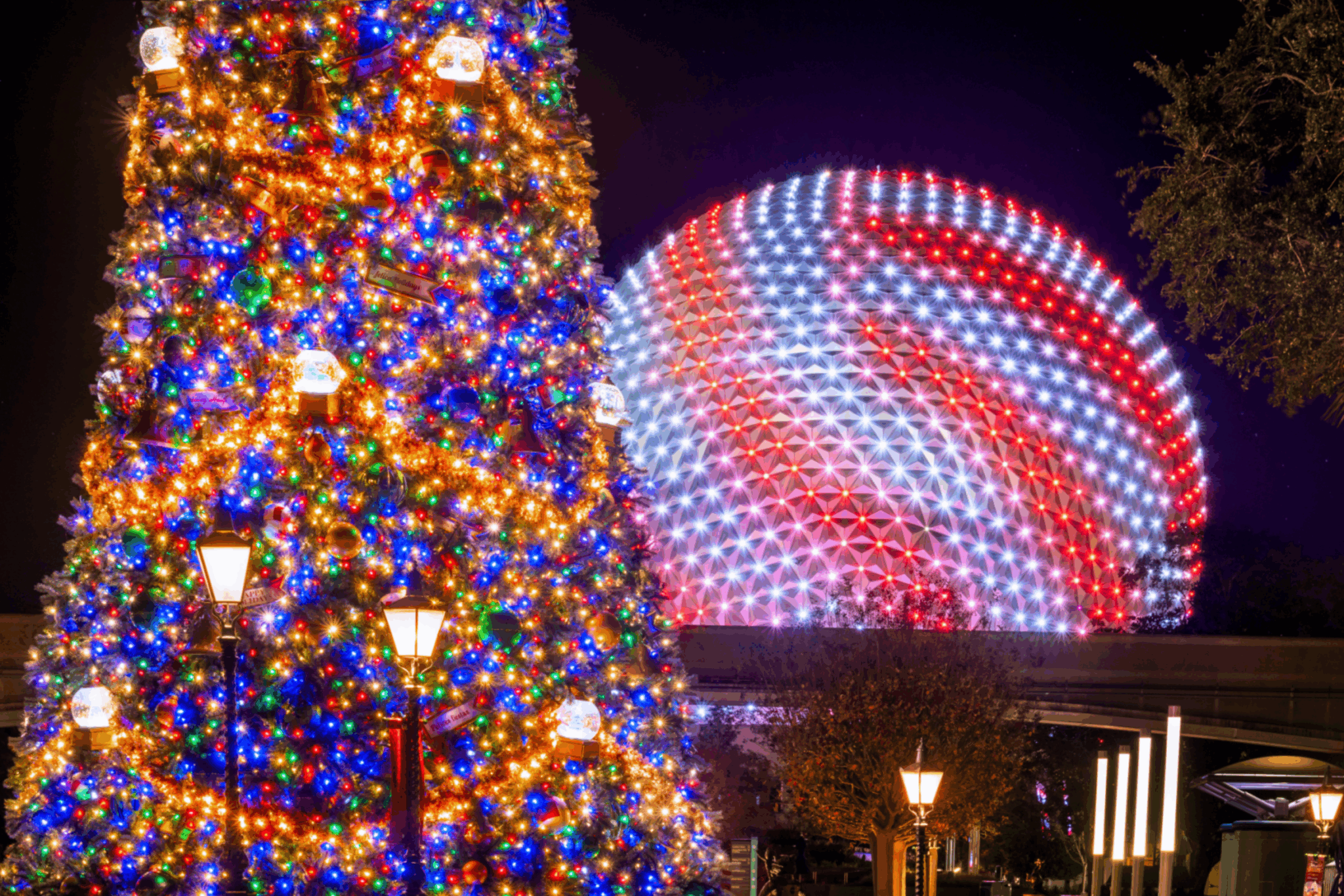 when do Christmas decorations go up at Disney World