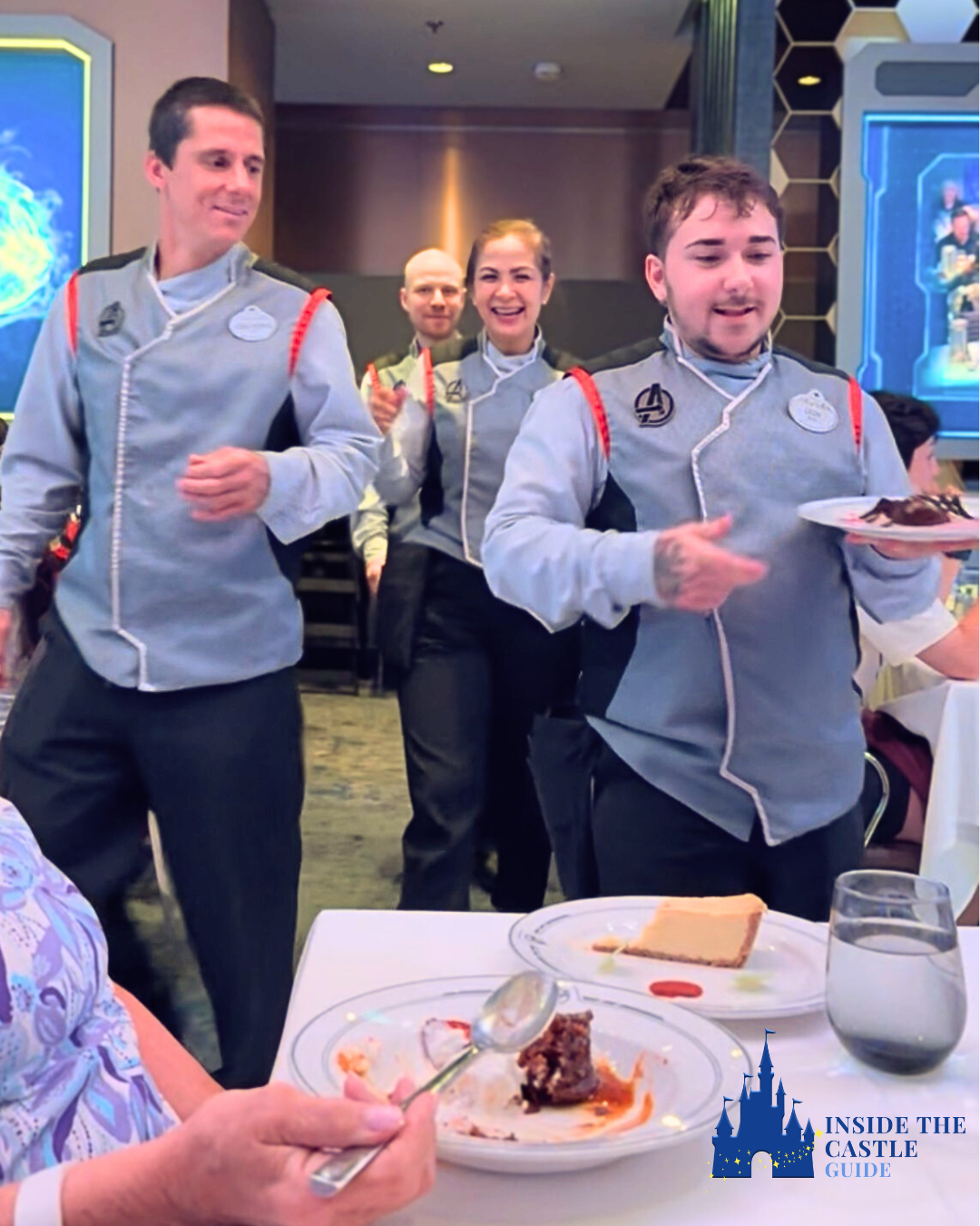 Disney Cruise Line Dining Room Cast Members at the Marvel Dining on the Disney Wish